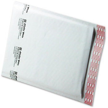 Sealed Air Jiffylite® Self-Seal Bubble Mailer,  Side Seam, #2, 8 1/2 x 12, White, 100/Carton