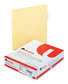 A Picture of product UNV-20831 Universal® Insertable Tab Index 5-Tab, 11 x 8.5, Buff, Clear Tabs, 24 Sets