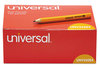 A Picture of product UNV-24264 Universal™ Golf & Pew Pencil and HB (#2), Black Lead, Yellow Barrel, 144/Box