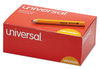 A Picture of product UNV-24264 Universal™ Golf & Pew Pencil and HB (#2), Black Lead, Yellow Barrel, 144/Box