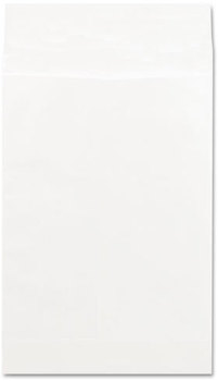 Universal® Deluxe Tyvek® Expansion Envelopes Open-End, 2" Capacity, #15 1/2, Square Flap, Self-Adhesive Closure, 12 x 16, White, 100/Box