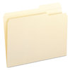 A Picture of product SMD-10386 Smead™ Reinforced Guide Height File Folders 2/5-Cut Tabs: Right Position, Letter Size, 0.75" Expansion, Manila, 100/Box