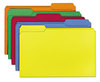 A Picture of product SMD-16943 Smead™ Colored File Folders 1/3-Cut Tabs: Assorted, Legal Size, 0.75" Expansion, Colors, 100/Box