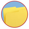 A Picture of product SMD-17943 Smead™ Colored File Folders 1/3-Cut Tabs: Assorted, Legal Size, 0.75" Expansion, Yellow, 100/Box