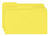 A Picture of product SMD-17943 Smead™ Colored File Folders 1/3-Cut Tabs: Assorted, Legal Size, 0.75" Expansion, Yellow, 100/Box