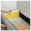 A Picture of product SMD-17943 Smead™ Colored File Folders 1/3-Cut Tabs: Assorted, Legal Size, 0.75" Expansion, Yellow, 100/Box