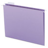 A Picture of product SMD-64064 Smead™ Colored Hanging File Folders with 1/5 Cut Tabs Letter Size, 1/5-Cut Lavender, 25/Box