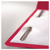 A Picture of product SMD-12740 Smead™ Top Tab Colored Fastener Folders 0.75" Expansion, 2 Fasteners, Letter Size, Red Exterior, 50/Box