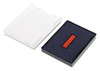 A Picture of product USS-P4729BR Identity Group Replacement Pad for Trodat® Self-Inking Dater,  1 9/16 x 2, Blue/Red
