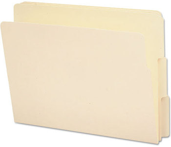 Smead™ End Tab File Folder 1/3-Cut Tabs: Assorted, Letter Size, 0.75" Expansion, Manila, 100/Box