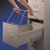 A Picture of product SMD-64873 Smead™ Steel Hanging Folder Drawer Frame Legal Size, 23" to 27" Long, Gray, 2/Pack