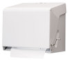 A Picture of product SJM-T800WH San Jamar® Crank Roll Towel Dispenser,  White, Steel, 10 1/2 x 11 x 8 1/2