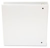 A Picture of product UNV-20982 Universal® Economy Round Ring View Binder 3 Rings, 2" Capacity, 11 x 8.5, White, 6/Pack