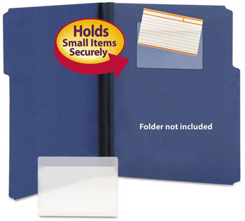 Smead™ Self-Adhesive Poly Pockets Top Load, 5.31 x 33.63, Clear, 100/Box