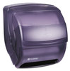 A Picture of product SJM-T850TBK San Jamar® Integra® Lever Roll Towel Dispenser,  Black Pearl, 11 1/2 x 11 1/4 x 13 1/2