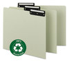 A Picture of product SMD-50534 Smead™ Recycled Blank Top Tab File Guides 1/3-Cut 8.5 x 11, Green, 50/Box