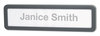 A Picture of product UNV-08223 Universal® Recycled Cubicle Nameplate with Rounded Corners, 9 x 2.5, Charcoal