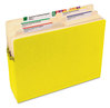 A Picture of product SMD-73243 Smead™ Colored File Pockets 5.25" Expansion, Letter Size, Yellow