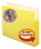 A Picture of product SMD-73243 Smead™ Colored File Pockets 5.25" Expansion, Letter Size, Yellow