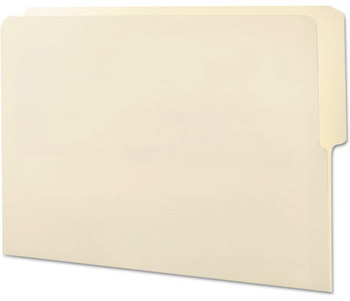 Smead™ Heavyweight Manila End Tab Folders 9" High Front, 1/2-Cut Tabs: Top, Letter Size, 0.75" Expansion, 100/Box