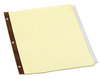 A Picture of product UNV-20861 Universal® Deluxe Extended Insertable Tab Indexes 5-Tab, 11 x 8.5, Buff, Clear Tabs, 24 Sets