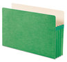 A Picture of product SMD-74226 Smead™ Colored File Pockets 3.5" Expansion, Legal Size, Green