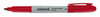 A Picture of product UNV-07072 Universal™ Pen-Style Permanent Marker Fine Bullet Tip, Red, Dozen