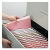 A Picture of product SMD-17634 Smead™ Reinforced Top Tab Colored File Folders 1/3-Cut Tabs: Assorted, Legal Size, 0.75" Expansion, Pink, 100/Box