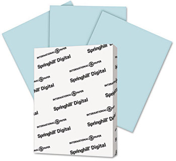 Springhill® Digital Index Color Card Stock,  90 lb, 8 1/2 x 11, Blue, 250 Sheets/Pack