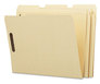 A Picture of product SMD-14837 Smead™ Top Tab Fastener Folders 1/3-Cut Tabs: Assorted, 0.75" Expansion, 2 Fasteners, Letter Size, Kraft Exterior, 50/Box