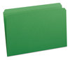 A Picture of product SMD-17110 Smead™ Reinforced Top Tab Colored File Folders Straight Tabs, Legal Size, 0.75" Expansion, Green, 100/Box