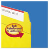 A Picture of product SMD-17934 Smead™ Reinforced Top Tab Colored File Folders 1/3-Cut Tabs: Assorted, Legal Size, 0.75" Expansion, Yellow, 100/Box