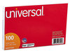 A Picture of product UNV-47236 Universal® Recycled Index Strong 2 Pt. Stock Cards Ruled, 4 x 6, Assorted, 100/Pack