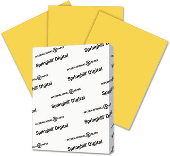 Springhill® Digital Vellum Bristol Color Cover,  67 lb, 8 1/2 x 11, Goldenrod, 250 Sheets/Pk