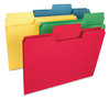 A Picture of product SMD-10410 Smead™ SuperTab® Colored File Folders 1/3-Cut Tabs: Assorted, Letter Size, 0.75" Expansion, 14-pt Stock, Colors, 50/Box