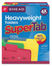 A Picture of product SMD-10410 Smead™ SuperTab® Colored File Folders 1/3-Cut Tabs: Assorted, Letter Size, 0.75" Expansion, 14-pt Stock, Colors, 50/Box