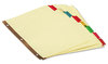 A Picture of product UNV-20890 Universal® Deluxe Extended Insertable Tab Indexes 8-Tab, 11 x 8.5, Buff, Assorted Tabs, 24 Sets