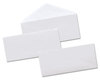 A Picture of product UNV-35202 Universal® Business Envelope Open-Side Security Tint #10, Monarch Flap, Gummed Closure, 4.13 x 9.5, White, 500/Box