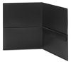 A Picture of product SMD-87700 Smead™ Poly Two-Pocket Folders with Security Pocket Folder Snap Closure 100-Sheet Capacity, 11 x 8.5, Black, 5/Pack