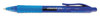 A Picture of product UNV-39913 Universal™ Comfort Grip® Clear Barrel Retractable Gel Ink Roller Ball Pen Medium 0.7 mm, Blue Clear/Blue Dozen