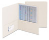 A Picture of product SMD-87861 Smead™ Two-Pocket Folders Folder, Textured Paper, 100-Sheet Capacity, 11 x 8.5, White, 25/Box