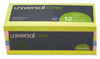 A Picture of product UNV-35612 Universal® Self-Stick Note Pads 3" x Assorted Neon Colors, 100 Sheets/Pad, 12 Pads/Pack