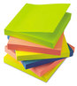 A Picture of product UNV-35612 Universal® Self-Stick Note Pads 3" x Assorted Neon Colors, 100 Sheets/Pad, 12 Pads/Pack