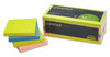 A Picture of product UNV-35612 Universal® Self-Stick Note Pads 3" x Assorted Neon Colors, 100 Sheets/Pad, 12 Pads/Pack