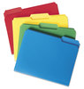 A Picture of product SMD-10500 Smead™ Top Tab Poly Colored File Folders 1/3-Cut Tabs: Assorted, Letter Size, 0.75" Expansion, Colors, 24/Box