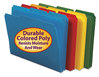 A Picture of product SMD-10500 Smead™ Top Tab Poly Colored File Folders 1/3-Cut Tabs: Assorted, Letter Size, 0.75" Expansion, Colors, 24/Box