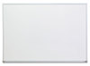 A Picture of product UNV-43624 Universal® Melamine Dry Erase Board with Aluminum Frame 48 x 36, White Surface, Anodized