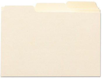 Smead™ Manila Card Guides 1/3-Cut Top Tab, Blank, 4 x 6, 100/Box