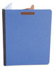 A Picture of product UNV-10201 Universal® Bright Colored Pressboard Classification Folders 2" Expansion, 1 Divider, 4 Fasteners, Letter Size, Cobalt Blue, 10/Box