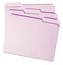 A Picture of product SMD-12434 Smead™ Reinforced Top Tab Colored File Folders 1/3-Cut Tabs: Assorted, Letter Size, 0.75" Expansion, Lavender, 100/Box